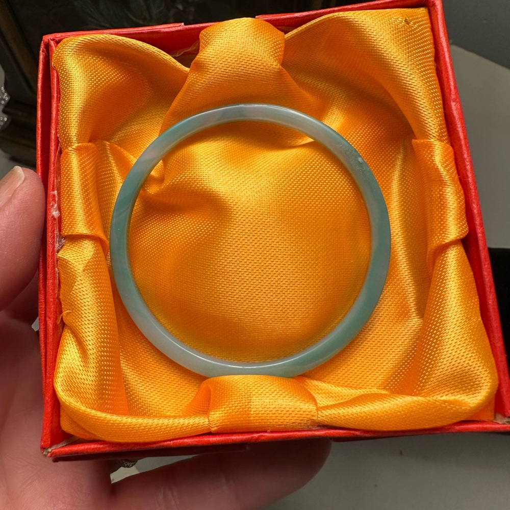 Elegant Jade Bangle Bracelet child